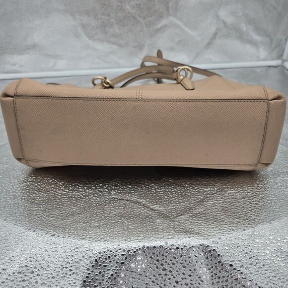 Coach Small Christie Carryall Crossgrain Leather F57520 Beechwood Tan